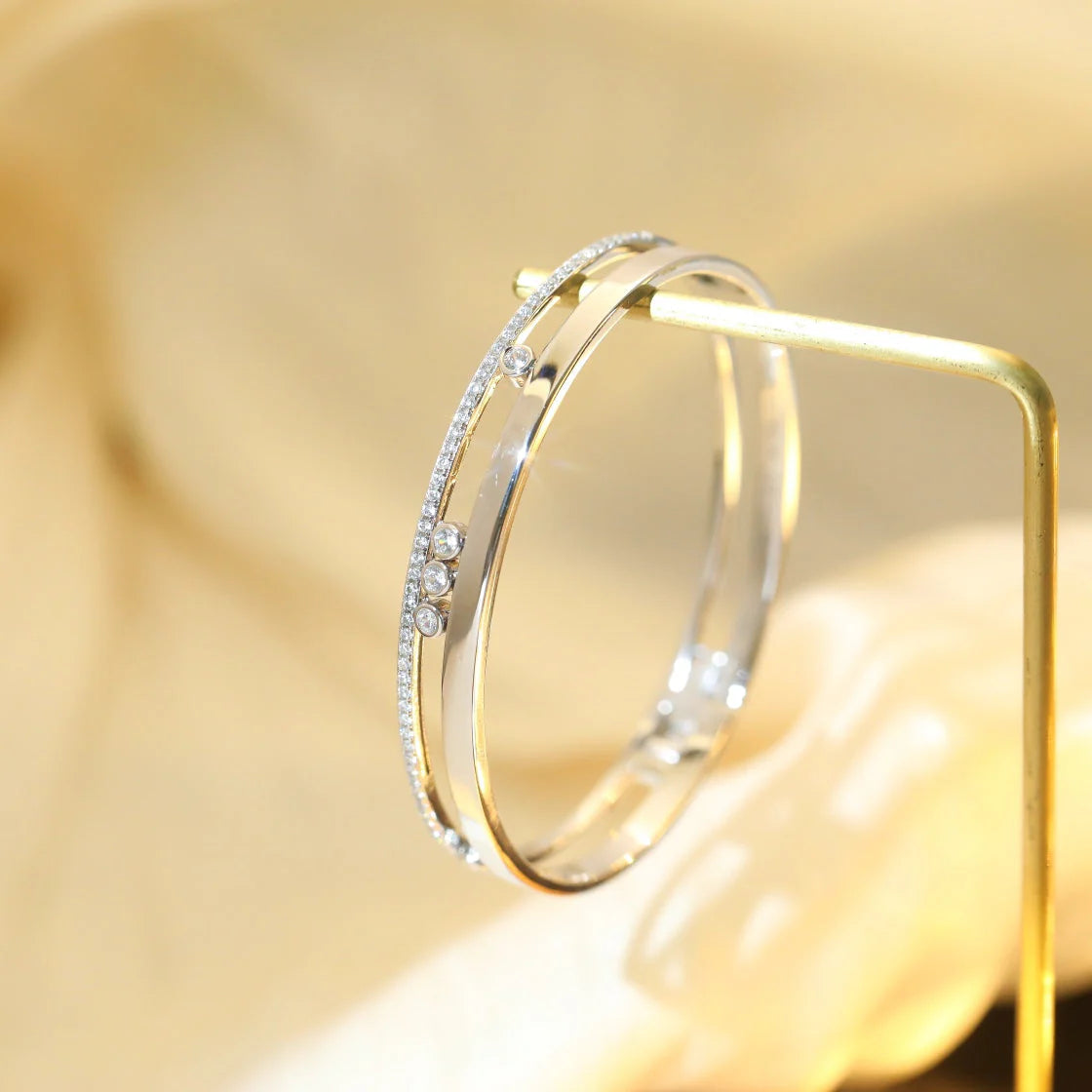 [Resenly Jewelry]Move Romane Diamond Bangle Bracelet
