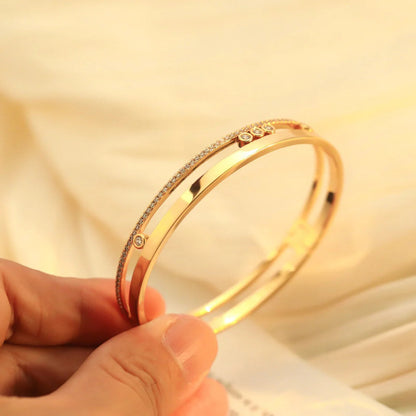 [Resenly Jewelry]Move Romane Diamond Bangle Bracelet