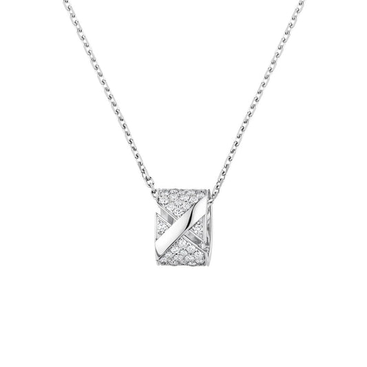 [Resenly Jewelry]LIENS EVIDENCE DIAMOND PAVED NECKLACE