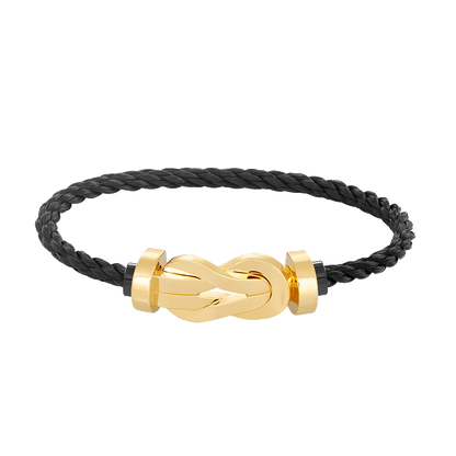 [Resenly Jewelry]CHANCE LARGE 8 FIGURE BUCKLE NO DIAMOND BRACELET GOLD
