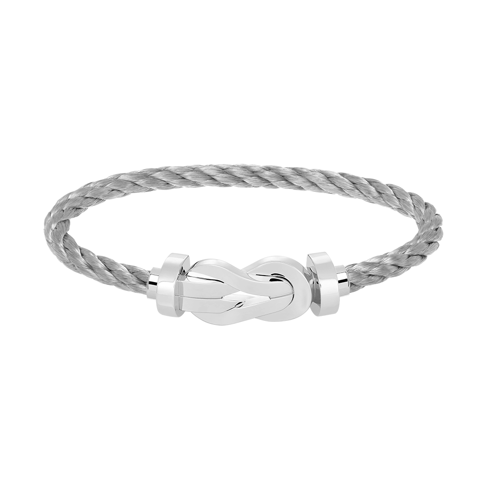 [Resenly Jewelry]CHANCE LARGE 8 FIGURE BUCKLE NO DIAMOND BRACELET SILVER