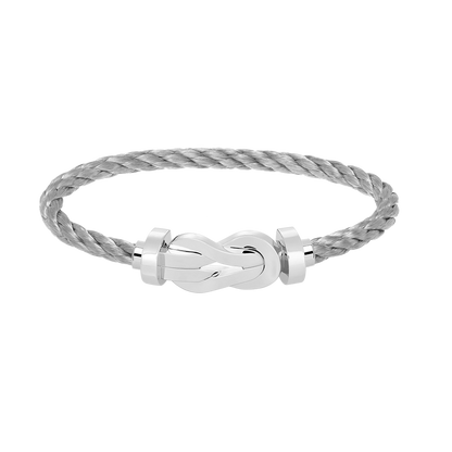 [Resenly Jewelry]CHANCE LARGE 8 FIGURE BUCKLE NO DIAMOND BRACELET SILVER