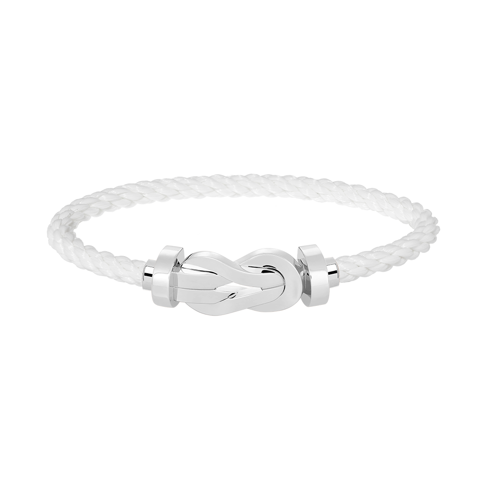 [Resenly Jewelry]CHANCE LARGE 8 FIGURE BUCKLE NO DIAMOND BRACELET SILVER