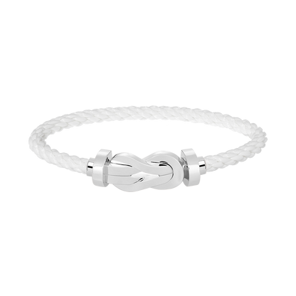 [Resenly Jewelry]CHANCE LARGE 8 FIGURE BUCKLE NO DIAMOND BRACELET SILVER
