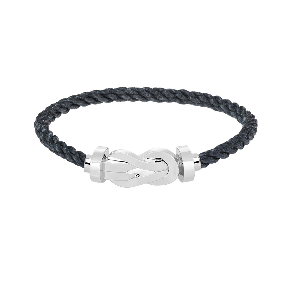 [Resenly Jewelry]CHANCE LARGE 8 FIGURE BUCKLE NO DIAMOND BRACELET SILVER