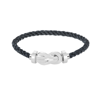 [Resenly Jewelry]CHANCE LARGE 8 FIGURE BUCKLE NO DIAMOND BRACELET SILVER