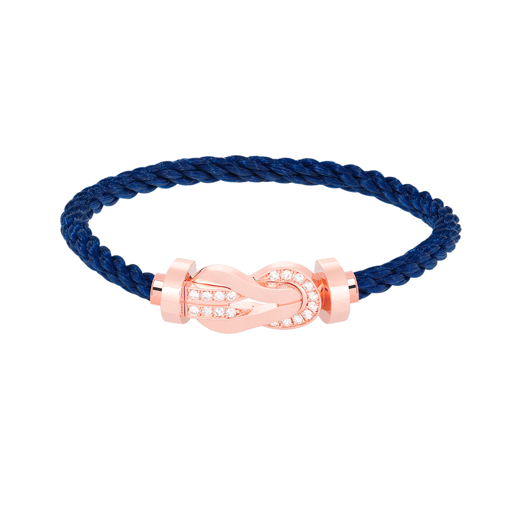 [Resenly Jewelry]CHANCE LARGE 8 FIGURE BUCKLE HALF DIAMOND BRACELET ROSE GOLD