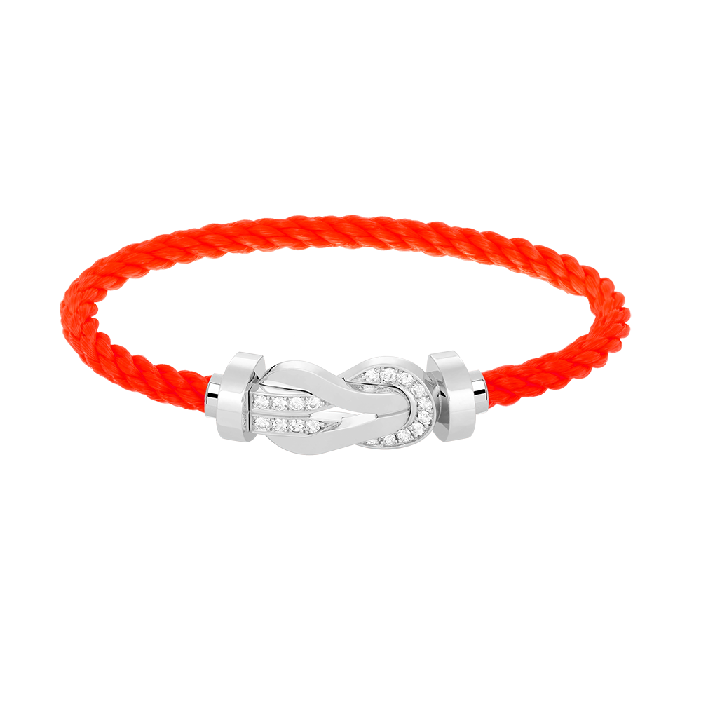 [Resenly Jewelry]CHANCE LARGE 8 FIGURE BUCKLE HALF DIAMOND BRACELET SILVER
