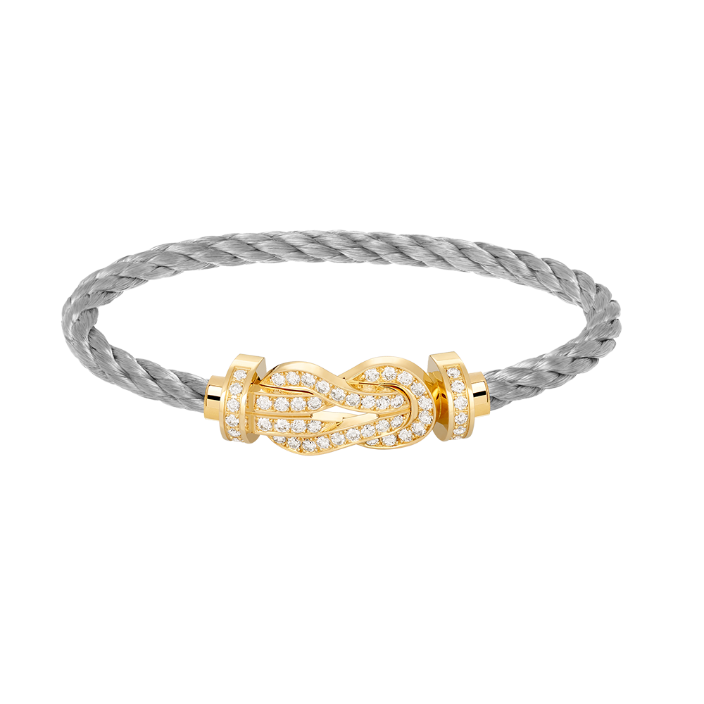 [Resenly Jewelry]CHANCE LARGE 8 FIGURE BUCKLE FULLDIAMOND BRACELET GOLD