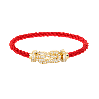 [Resenly Jewelry]CHANCE LARGE 8 FIGURE BUCKLE FULLDIAMOND BRACELET GOLD