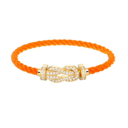 [Resenly Jewelry]CHANCE LARGE 8 FIGURE BUCKLE FULLDIAMOND BRACELET GOLD