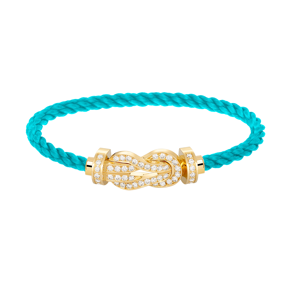 [Resenly Jewelry]CHANCE LARGE 8 FIGURE BUCKLE FULLDIAMOND BRACELET GOLD