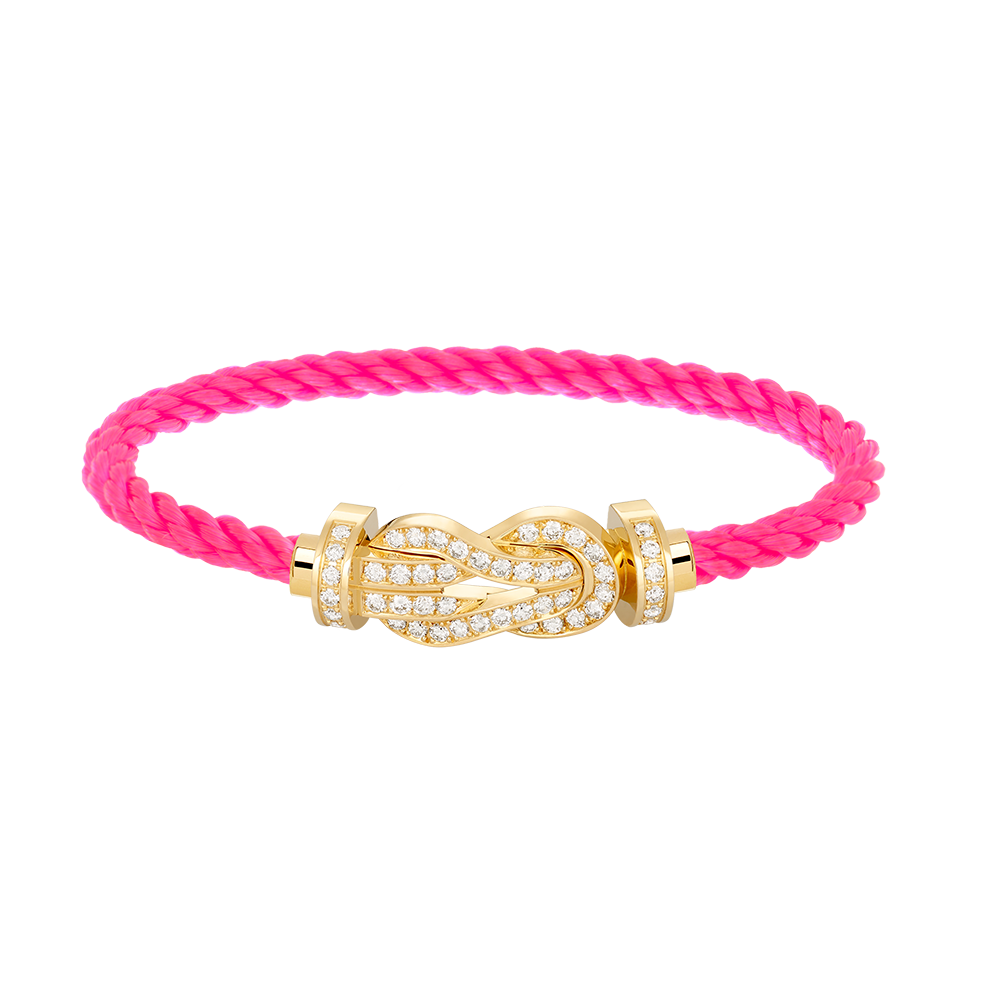 [Resenly Jewelry]CHANCE LARGE 8 FIGURE BUCKLE FULLDIAMOND BRACELET GOLD