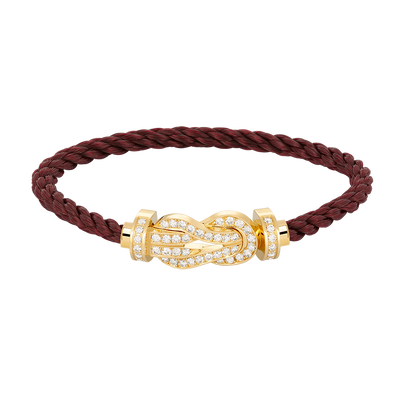 [Resenly Jewelry]CHANCE LARGE 8 FIGURE BUCKLE FULLDIAMOND BRACELET GOLD