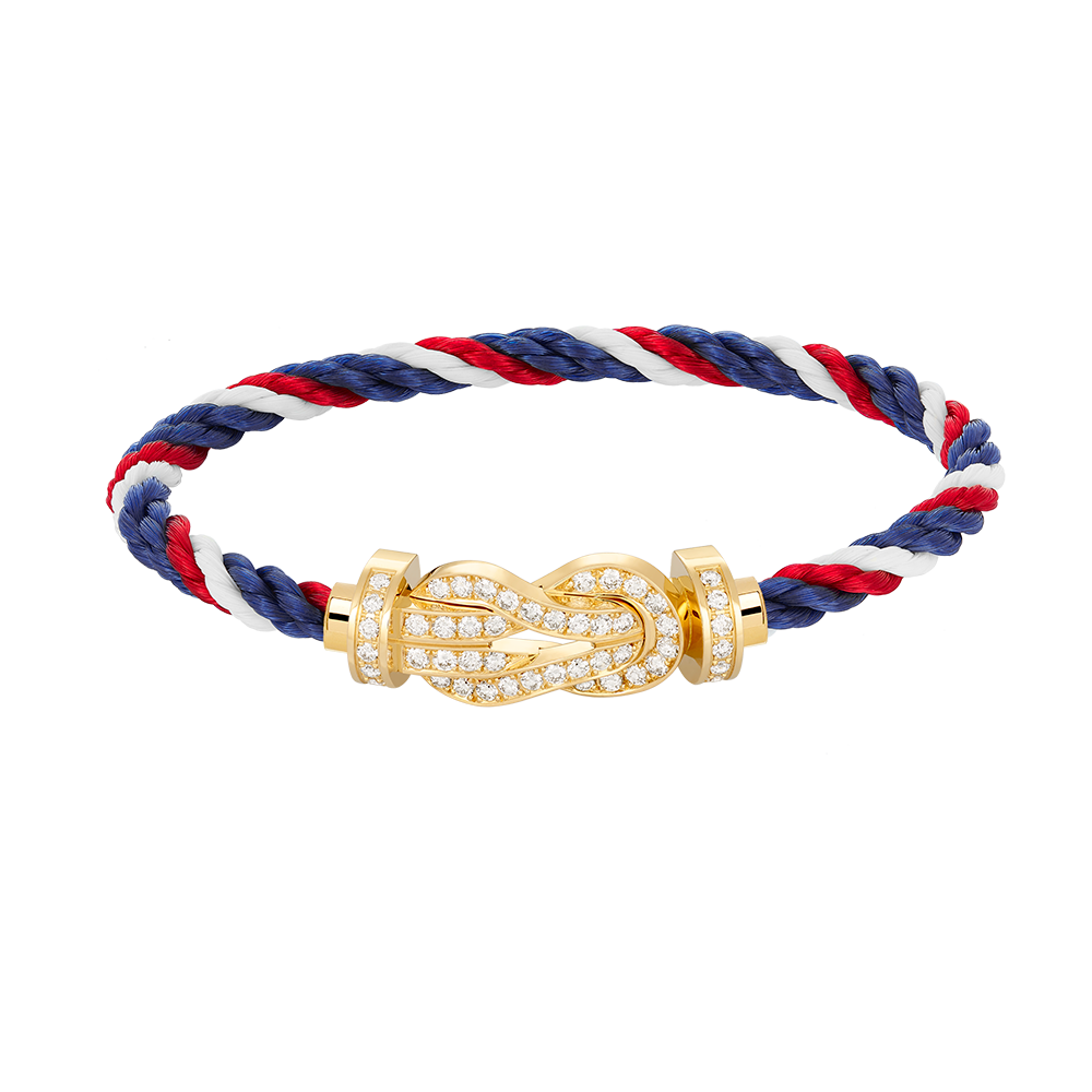 [Resenly Jewelry]CHANCE LARGE 8 FIGURE BUCKLE FULLDIAMOND BRACELET GOLD