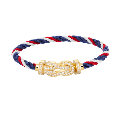 [Resenly Jewelry]CHANCE LARGE 8 FIGURE BUCKLE FULLDIAMOND BRACELET GOLD