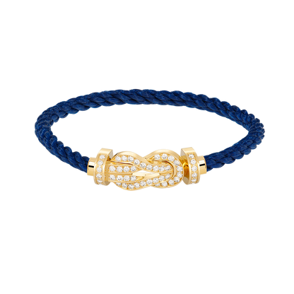 [Resenly Jewelry]CHANCE LARGE 8 FIGURE BUCKLE FULLDIAMOND BRACELET GOLD