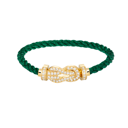 [Resenly Jewelry]CHANCE LARGE 8 FIGURE BUCKLE FULLDIAMOND BRACELET GOLD