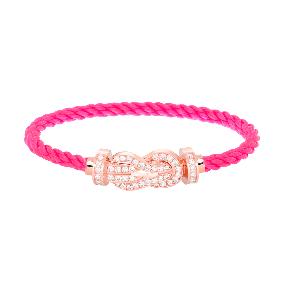 [Resenly Jewelry]CHANCE LARGE 8 FIGURE BUCKLE FULL DIAMOND BRACELET ROSE GOLD