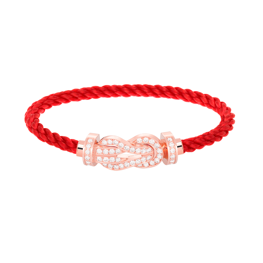 [Resenly Jewelry]CHANCE LARGE 8 FIGURE BUCKLE FULL DIAMOND BRACELET ROSE GOLD