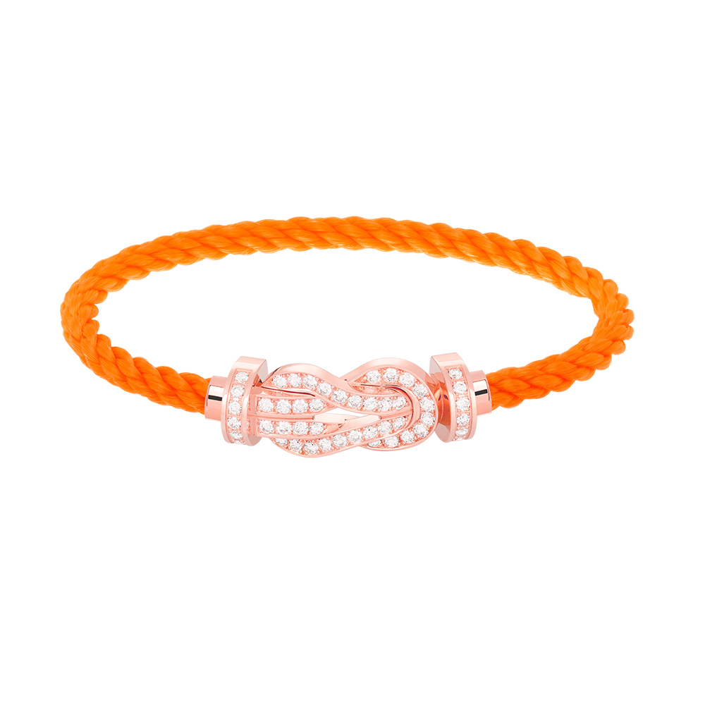 [Resenly Jewelry]CHANCE LARGE 8 FIGURE BUCKLE FULL DIAMOND BRACELET ROSE GOLD