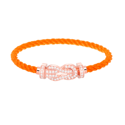 [Resenly Jewelry]CHANCE LARGE 8 FIGURE BUCKLE FULL DIAMOND BRACELET ROSE GOLD