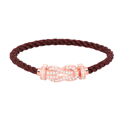 [Resenly Jewelry]CHANCE LARGE 8 FIGURE BUCKLE FULL DIAMOND BRACELET ROSE GOLD