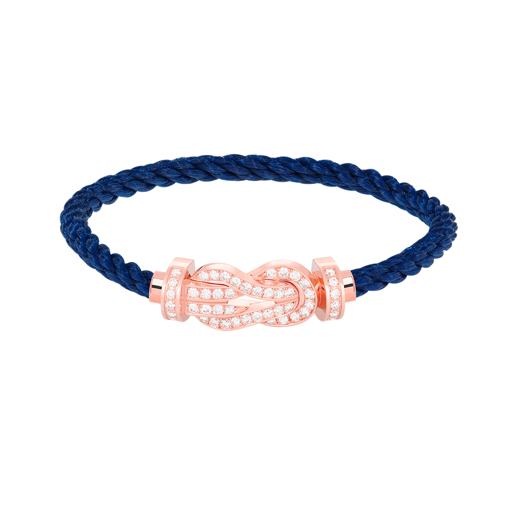 [Resenly Jewelry]CHANCE LARGE 8 FIGURE BUCKLE FULL DIAMOND BRACELET ROSE GOLD