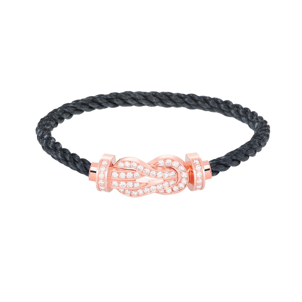 [Resenly Jewelry]CHANCE LARGE 8 FIGURE BUCKLE FULL DIAMOND BRACELET ROSE GOLD