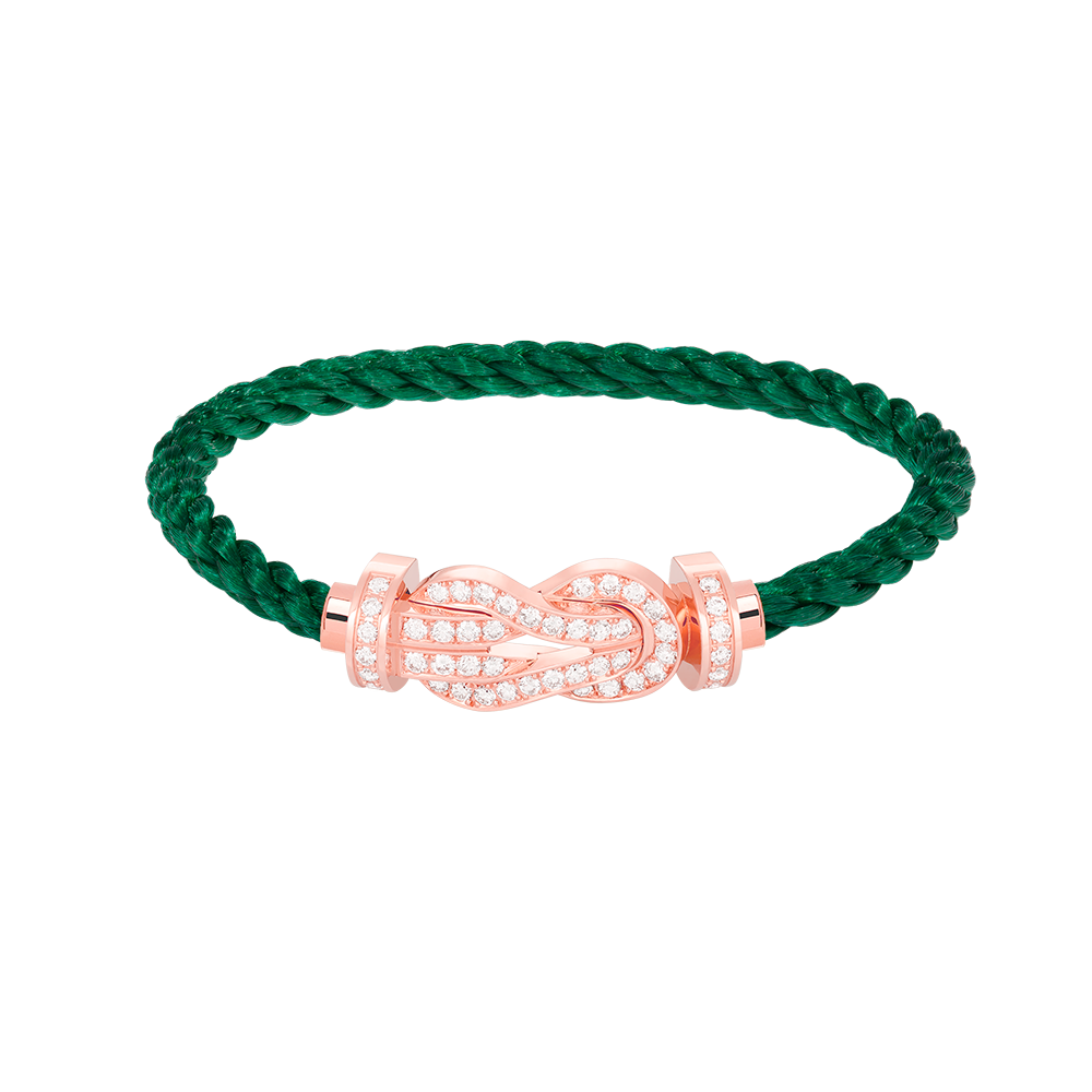 [Resenly Jewelry]CHANCE LARGE 8 FIGURE BUCKLE FULL DIAMOND BRACELET ROSE GOLD