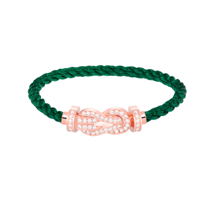 [Resenly Jewelry]CHANCE LARGE 8 FIGURE BUCKLE FULL DIAMOND BRACELET ROSE GOLD