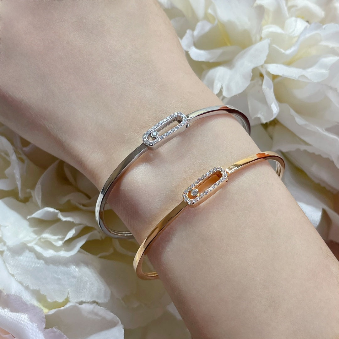 [Resenly Jewelry]Move Uno pavé flex bangle medium