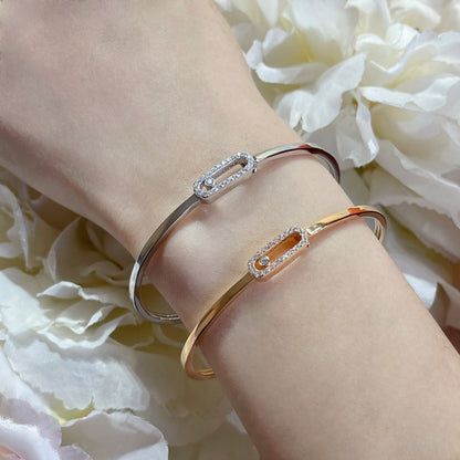 [Resenly Jewelry]Move Uno pavé flex bangle medium