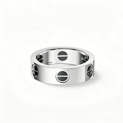 [Resenly Jewelry]LOVE RING 5.5MM NO DIAMONDS  CERAMIC