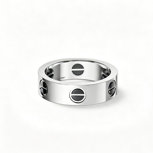 [Resenly Jewelry]LOVE RING 5.5MM NO DIAMONDS  CERAMIC