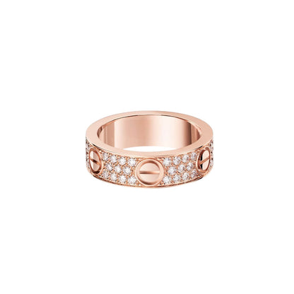 [Resenly Jewelry]LOVE RING 5.5MM DIAMONDS PAVED