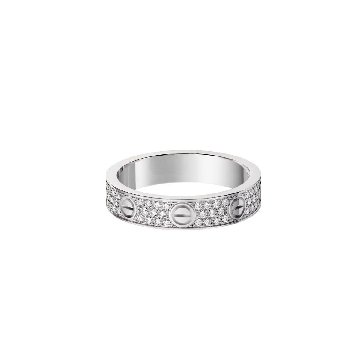 [Resenly Jewelry]LOVE RING 4.0MM DIAMOND PAVED