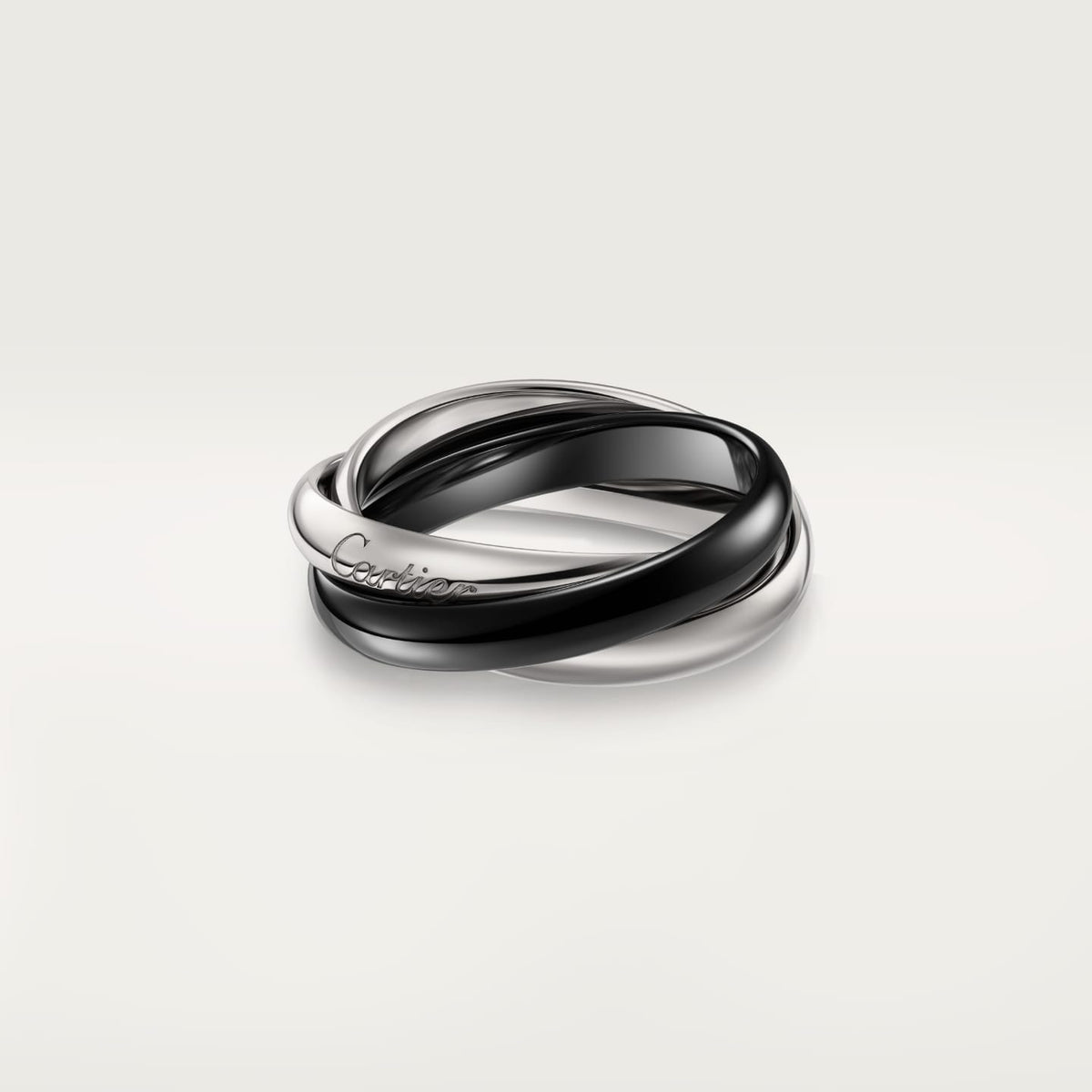 [Resenly Jewelry]TRINITY 3.2MM RING BLACK CERAMIC