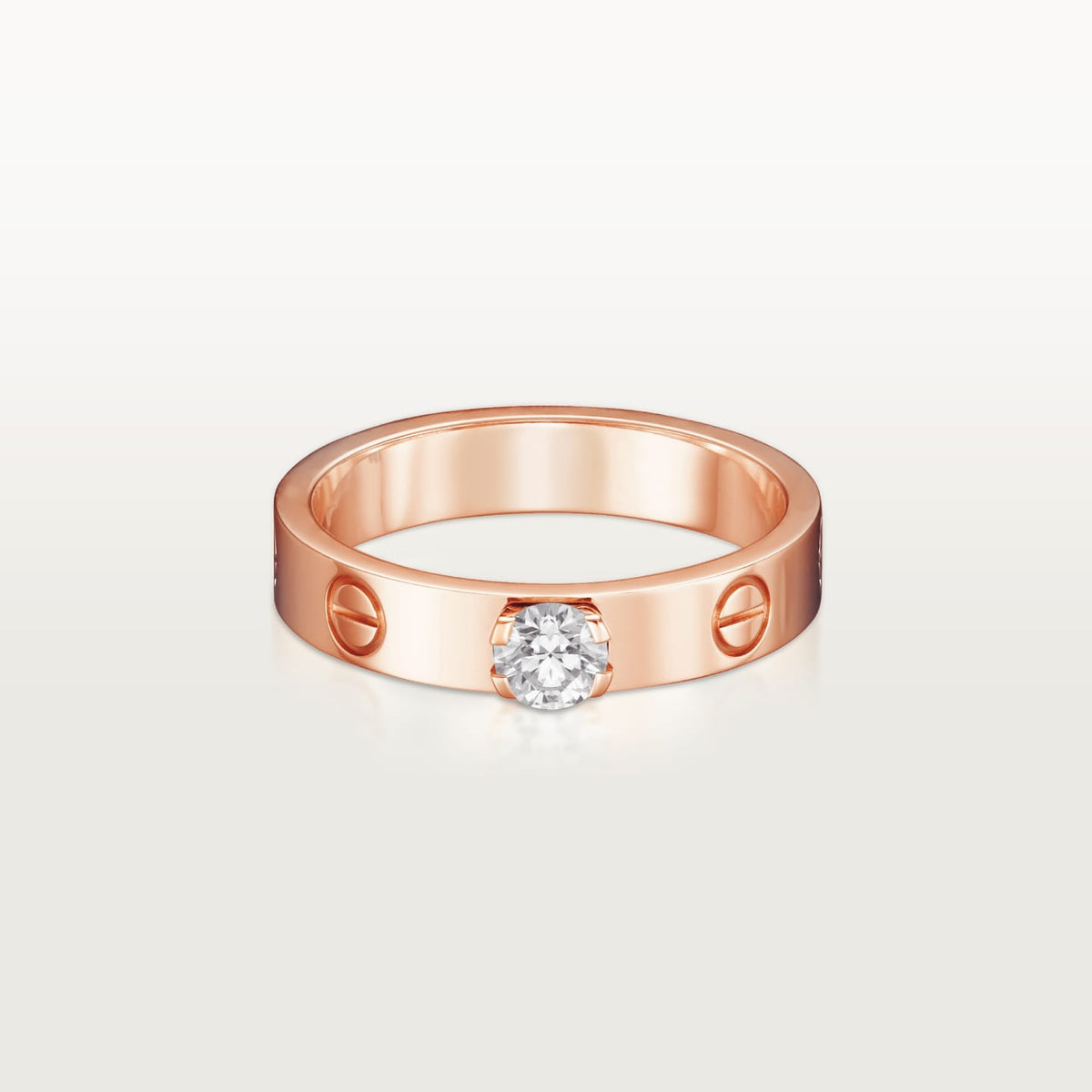 [Resenly Jewelry]LOVE RING 3.6MM 1 BIG DIAMOND