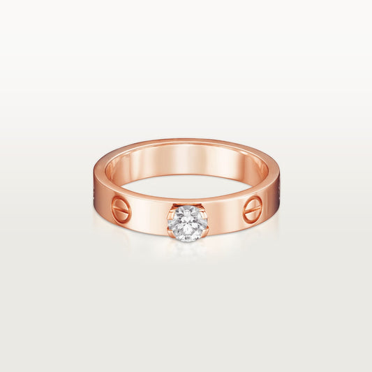 [Resenly Jewelry]LOVE RING 3.6MM 1 BIG DIAMOND