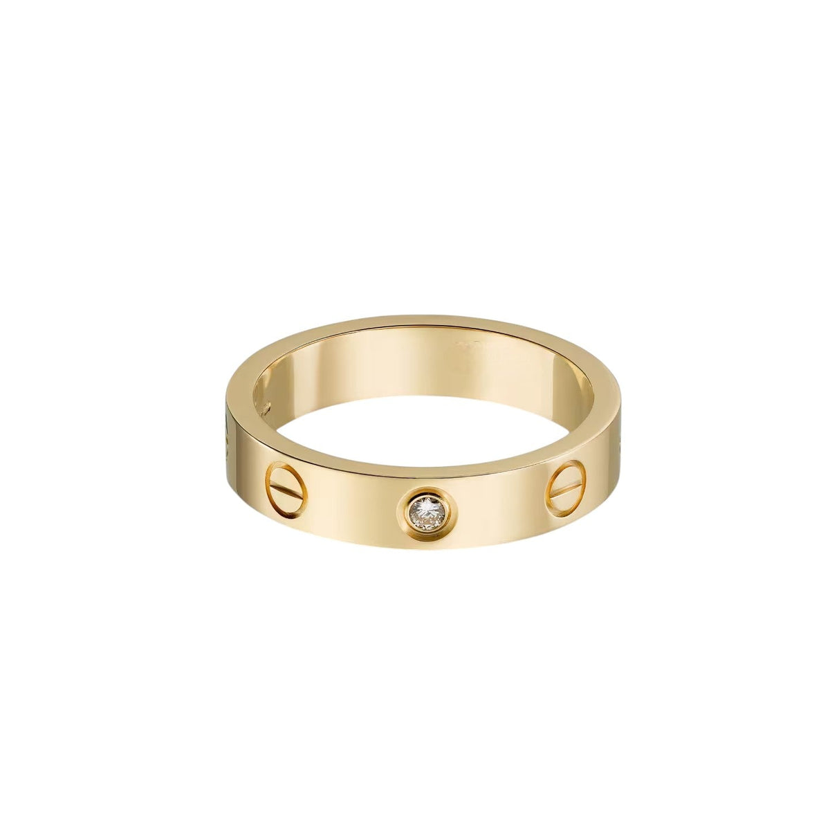 [Resenly Jewelry]LOVE 4MM 1 DIAMOND RING