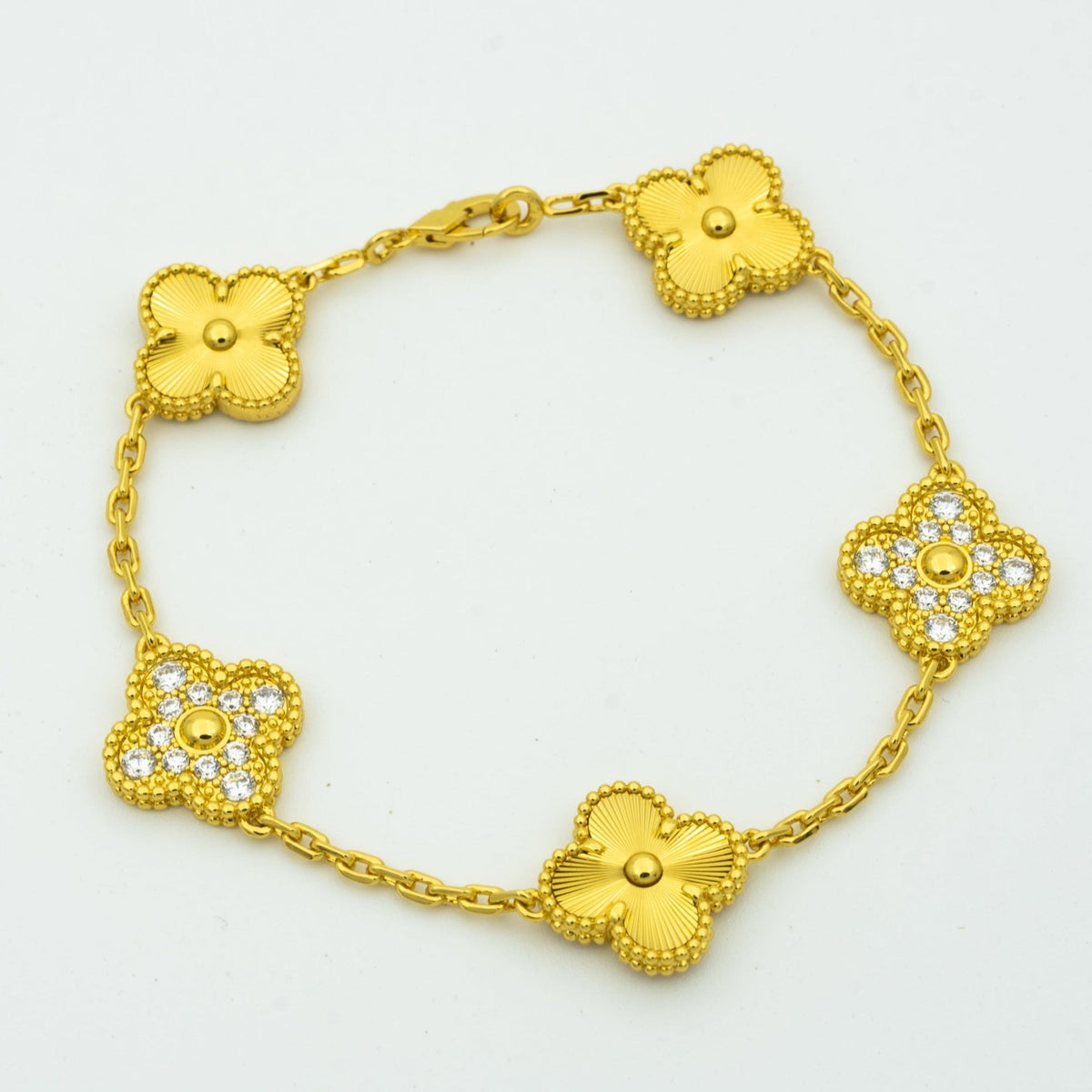 [Resenly Jewelry] CLOVER 5 MOTIF LASER BRACELET COLLECTION