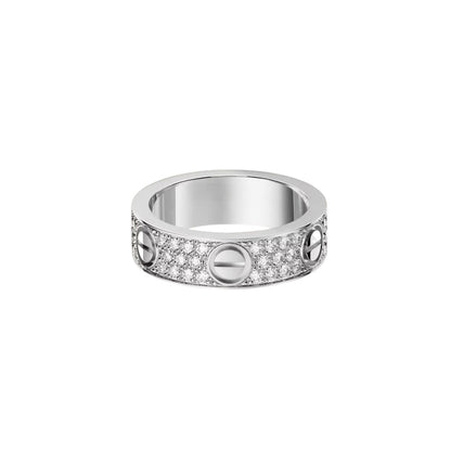 [Resenly Jewelry]LOVE RING 5.5MM DIAMONDS PAVED