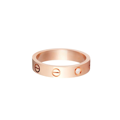 [Resenly Jewelry]LOVE 4MM 1 DIAMOND RING