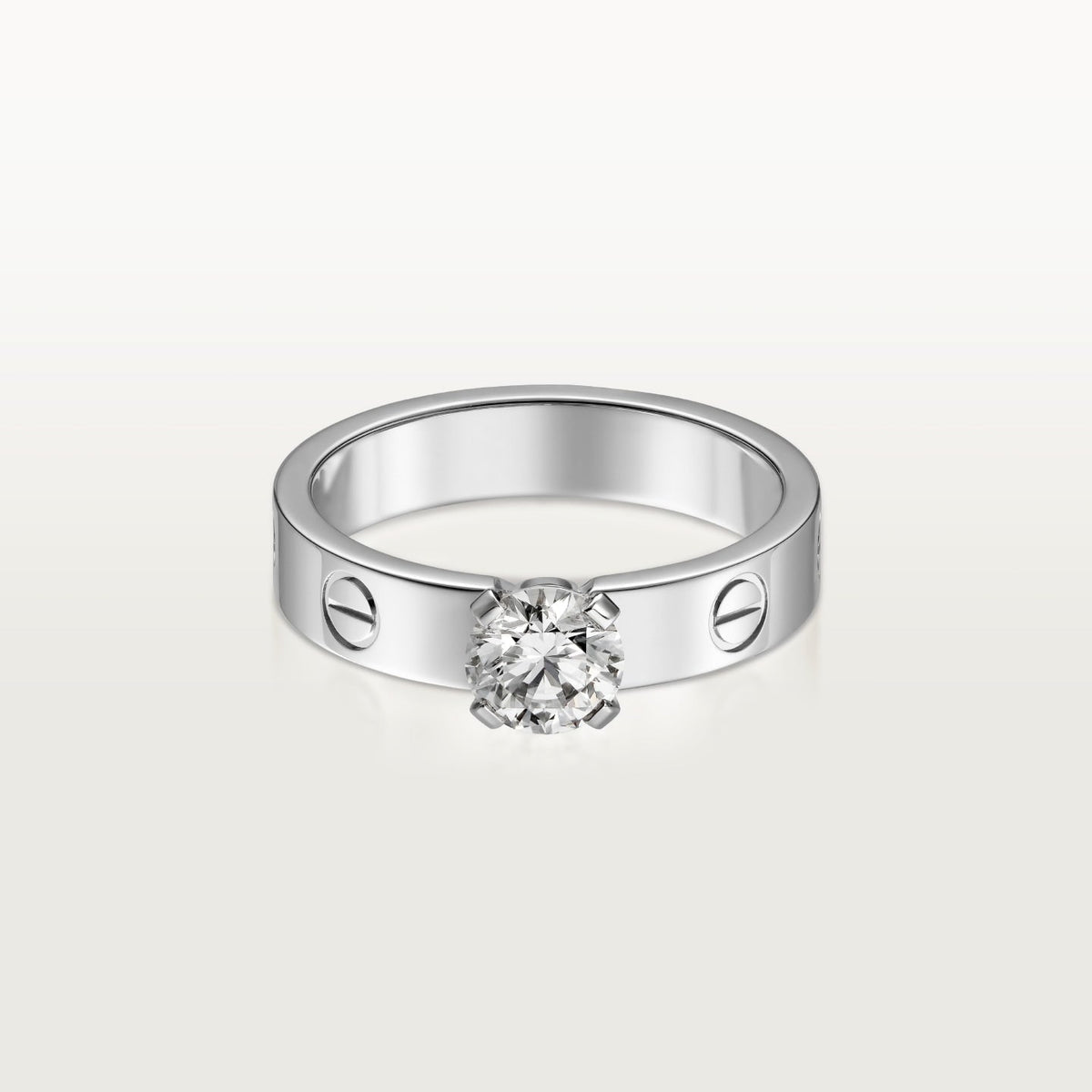 [Resenly Jewelry]LOVE RING 3.6MM 1 BIG DIAMOND