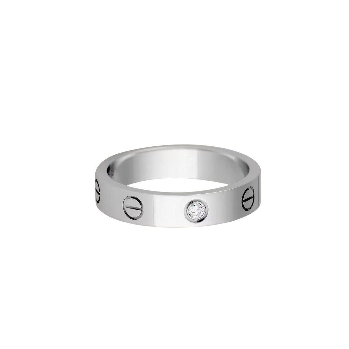 [Resenly Jewelry]LOVE 4MM 1 DIAMOND RING
