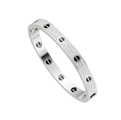 [Resenly Jewelry]LOVE BRACELET 6.1MM DIAMOND-PAVED CERAMIC