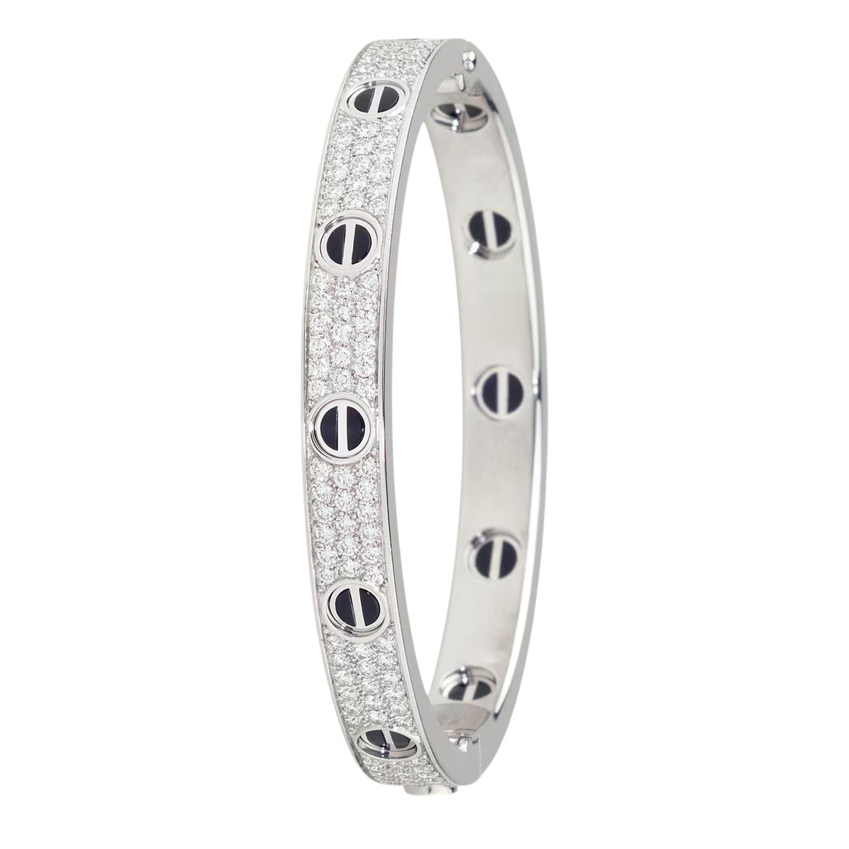 [Resenly Jewelry]LOVE BRACELET 6.1MM DIAMOND-PAVED CERAMIC