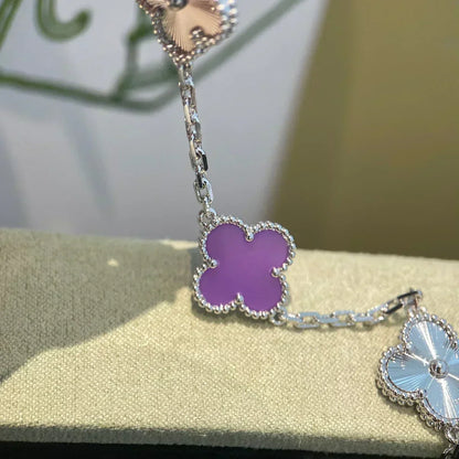 [Resenly Jewelry] CLOVER 5 MOTIF VIOLET BRACELET COLLECTION