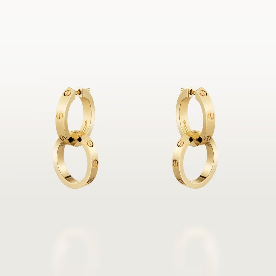 [Resenly Jewelry]LOVE 3.3MM DANGLE EARRINGS